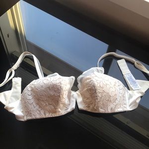 Calvin Klein Ivory lace bra